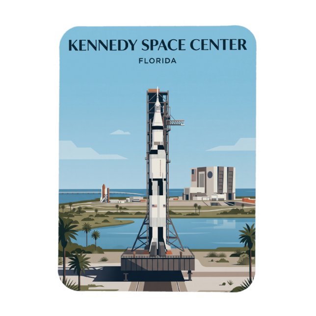 Kennedy Space Centre Florida Magnet (Vertical)
