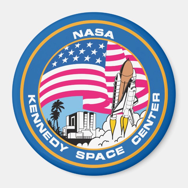 Kennedy Space Centre for the Nerd Geeks Magnet (Front)