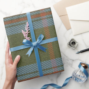 Kennedy Tartan Light Wool Look Wrapping Paper