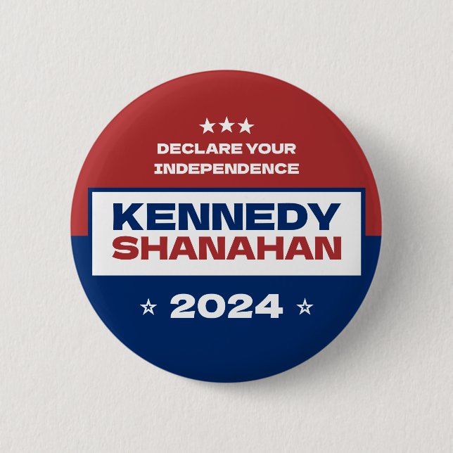 Kennedy x Shanahan 2024 Election  6 Cm Round Badge (Front)
