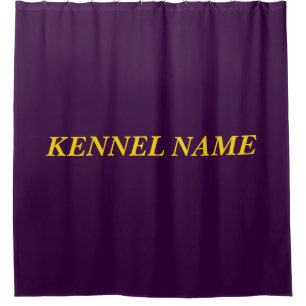KENNEL NAME SHOWER CURTAIN