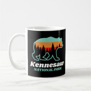 Kennesaw National Park Georgia Bear Retro Gift Coffee Mug