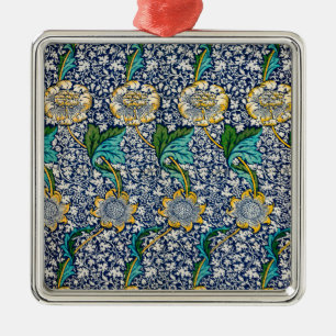 Kennet Pattern (by William Morris) Ceramic Ornamen Metal Ornament