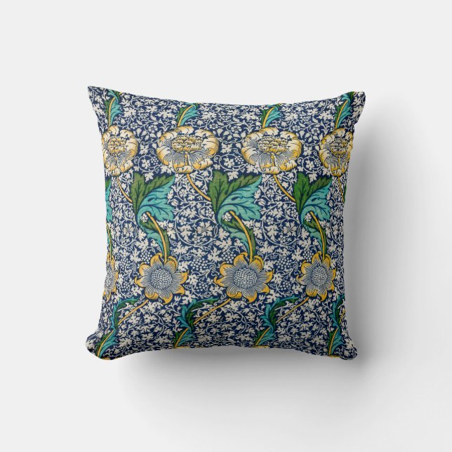 Kennet Pattern (by William Morris) Cushion (Front)