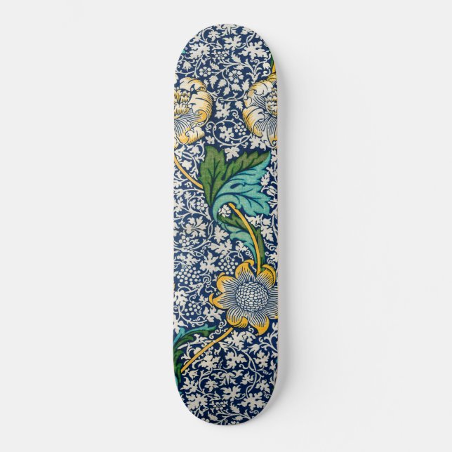 Kennet Pattern (by William Morris) Skateboard (Front)