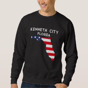 Kenneth City Florida USA State America Travel Flor Sweatshirt