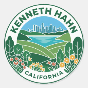 Kenneth Hahn State Recreation Area California Classic Round Sticker
