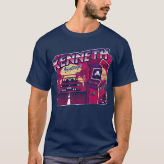 Kenneth Personalized Vintage Gamer 80s 90s T-Shirt