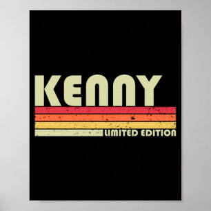 Kenny Gift Name Personalised Funny Retro Vintage Poster