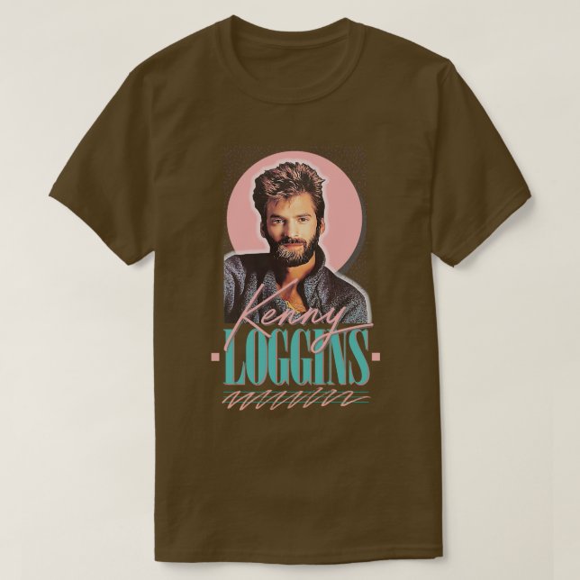 Kenny Loggins 80s Aesthetic Fan Art Design 1 T-Shirt (Design Front)