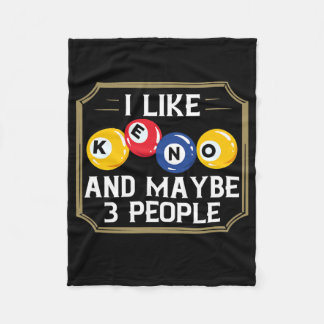 Keno Game Player Slot Machine Numbers Casino  Fleece Blanket