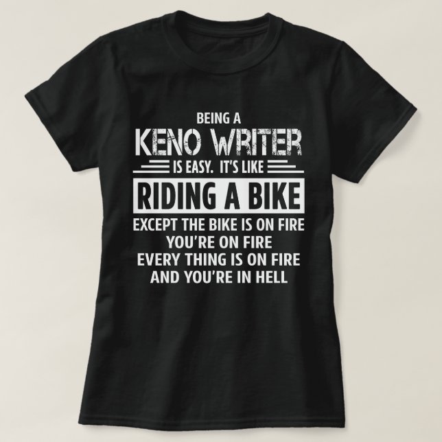 Keno Writer T-Shirt (Design Front)