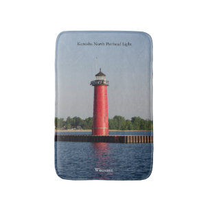 Kenosha North Pierhead Light bathmat