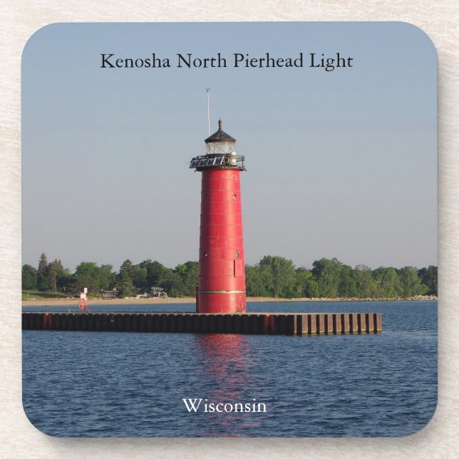 Kenosha North Pierhead Light coaster (Front)