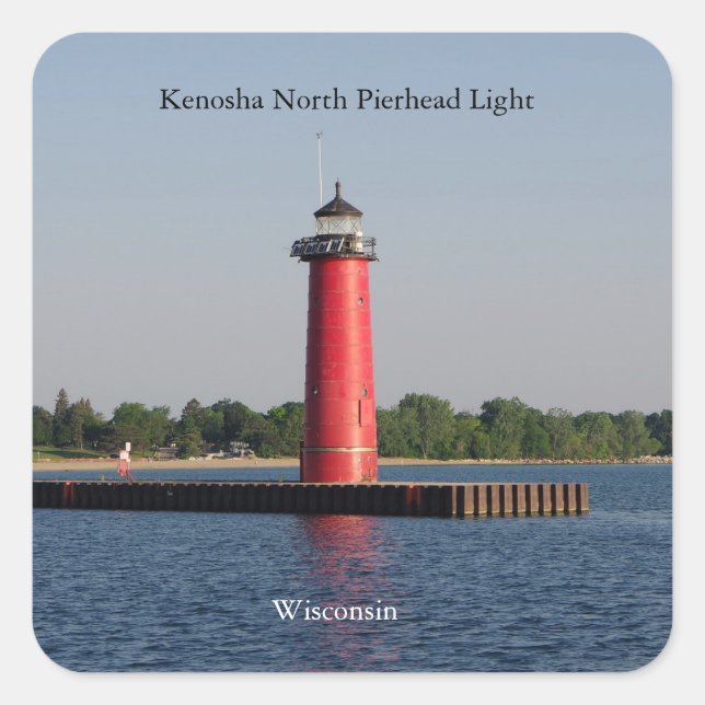Kenosha North Pierhead Light sticker (Front)