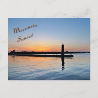 Kenosha Sunset Postcard