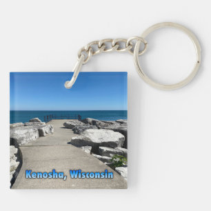 Kenosha, Wisconsin on Lake Michigan  Key Ring