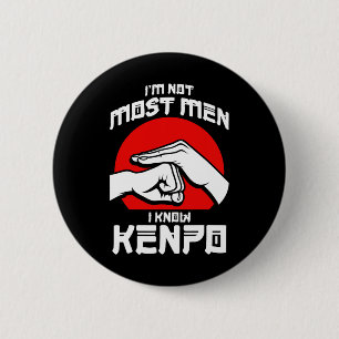 Kenpo Aggressive Self Defence Karate Martial Arts  6 Cm Round Badge