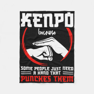 Kenpo Fighter Weapon Kenpo Instructor Karate Marti Fleece Blanket