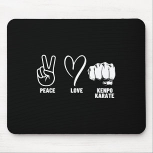 Kenpo Karate Coach Peace Love American Kenpo Mouse Pad