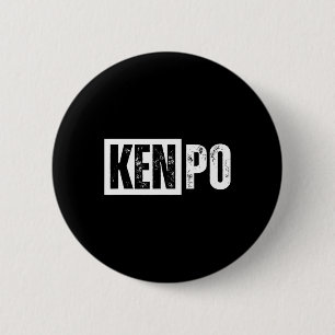 Kenpo Karate Distressed 6 Cm Round Badge