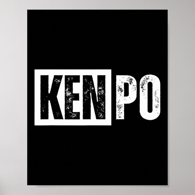 Kenpo Karate Distressed  Poster (Front)