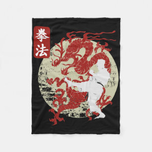 Kenpo Karate Dragon Symbol Fleece Blanket
