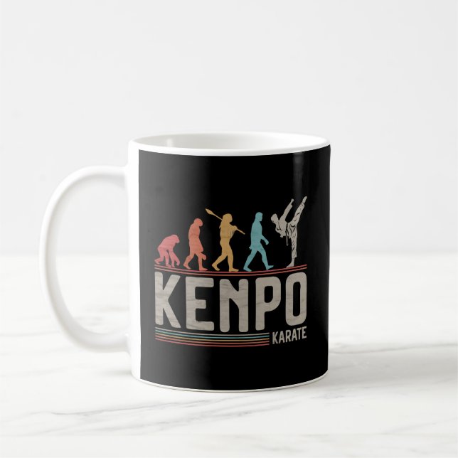 Kenpo Karate Evolution Mial Fighter Coffee Mug (Left)