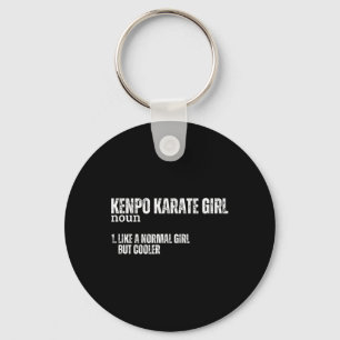 Kenpo Karate Girl Definition Funny Women American Key Ring