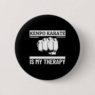 Kenpo Karate Is My Therapy Funny American Kenpo 6 Cm Round Badge