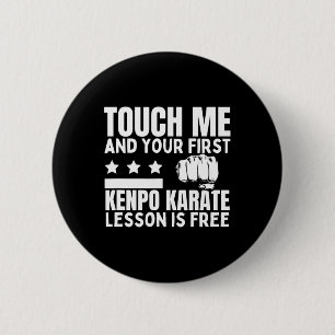 Kenpo Karate Lesson For Free Coach Funny American  6 Cm Round Badge