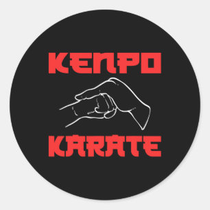 Kenpo Karate Martial Artist  Classic Round Sticker