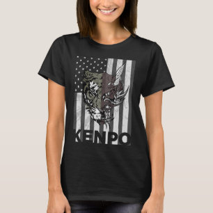 Kenpo Karate Martial Arts American Flag Women Men T-Shirt