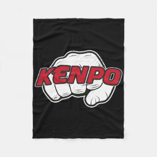 Kenpo Karate Martial Arts Self Defence Fist Fleece Blanket