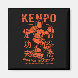 Kenpo Karate Martial Arts Vintage Retro Style Dist Magnet