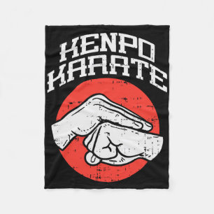Kenpo Karate Salutation Kempo Martial Arts Men Wom Fleece Blanket