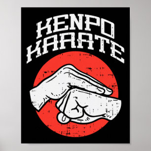 Kenpo Karate Salutation Kempo Martial Arts Men Wom Poster