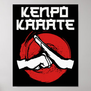 Kenpo Karate Salutation Kempo Martial Arts Men Wom Poster