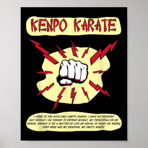 Kenpo Karate Self Defence Martial Arts  Poster