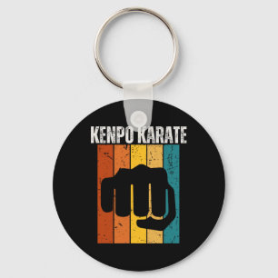 Kenpo Karate Vintage Retro 70s Design Funny Americ Key Ring