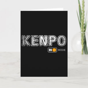 Kenpo Mode Martial Arts Karate Apparel - Kenpo Card