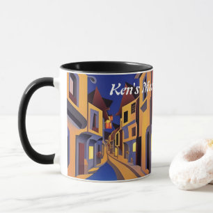 Ken's Morning Caffeine Personalized Customizable Mug
