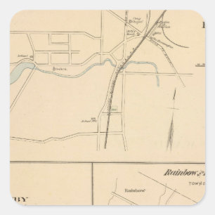 Kensington, Granby, Rainbow, Poquonnock Square Sticker
