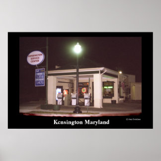 Kensington Service Station Poster