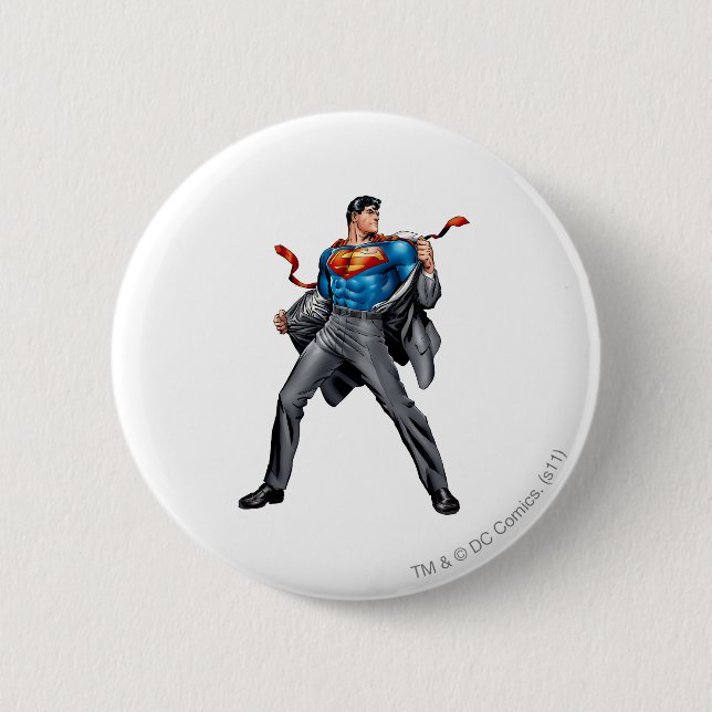 Kent changes into Superman 6 Cm Round Badge (Front)