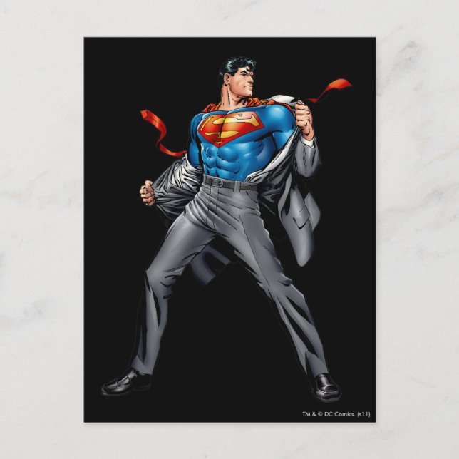 Kent changes into Superman Postcard (Front)