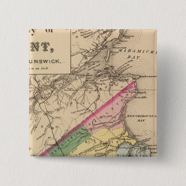 Kent Co, NB 15 Cm Square Badge (Front)