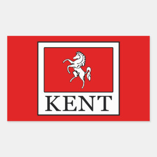 Kent County England Rectangular Sticker