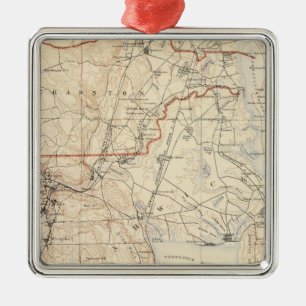 Kent County, Rhode Island Metal Tree Decoration