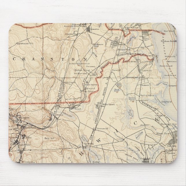 Kent County, Rhode Island Mouse Pad (Front)